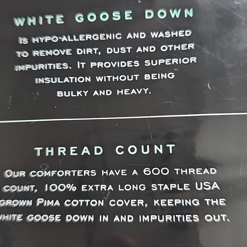 RARE Wamsutta Dream Zone White Luxury Goose Down Comforter TWIN (NEW) Extra Warm